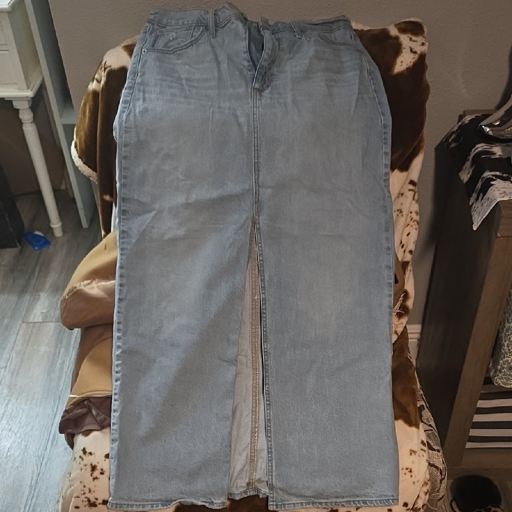 Universal Thread Light Blue Maxi Skirt
